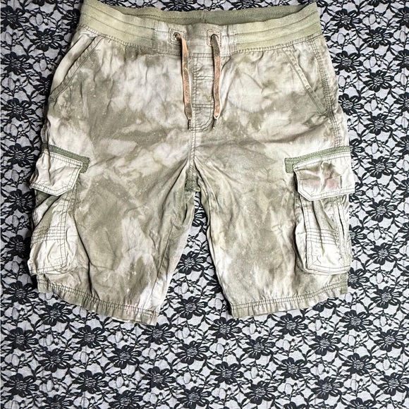 WT02 Size M Stylish Tie-Dye Cargo Shorts for Men - Picture 6 of 9
